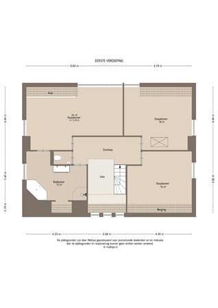 Floorplan - Middelweg 4A, 4147 AV Asperen